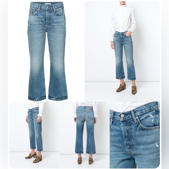 GRLFRD Linda Cropped Straight Leg Jean in Schools Out Size 27 - Picture 1 of 11